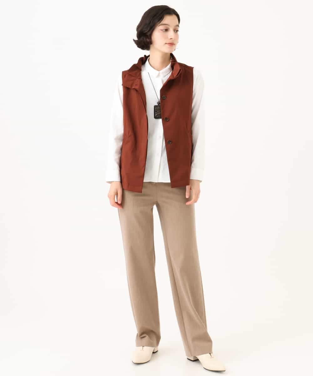 NHLAI85180 GIANNI LO GIUDICE(小さいサイズ)(メゾン ドゥ サンク) [新色追加]アウトファーストストレートパンツ ベージュ