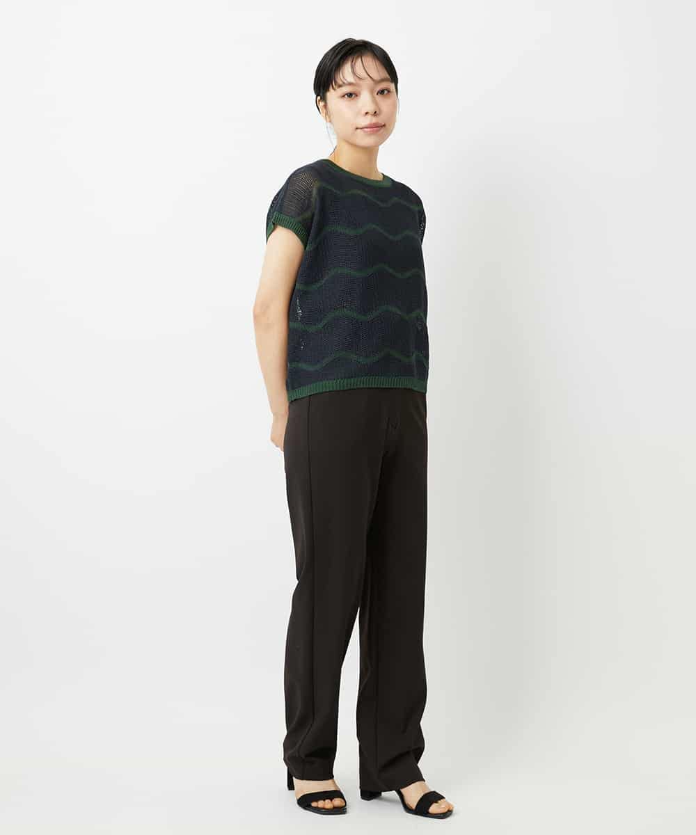 NHLAI85180 GIANNI LO GIUDICE(小さいサイズ)(メゾン ドゥ サンク) [新色追加]アウトファーストストレートパンツ ベージュ