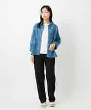 NHLAI85180 GIANNI LO GIUDICE(小さいサイズ)(メゾン ドゥ サンク) [新色追加]アウトファーストストレートパンツ ベージュ