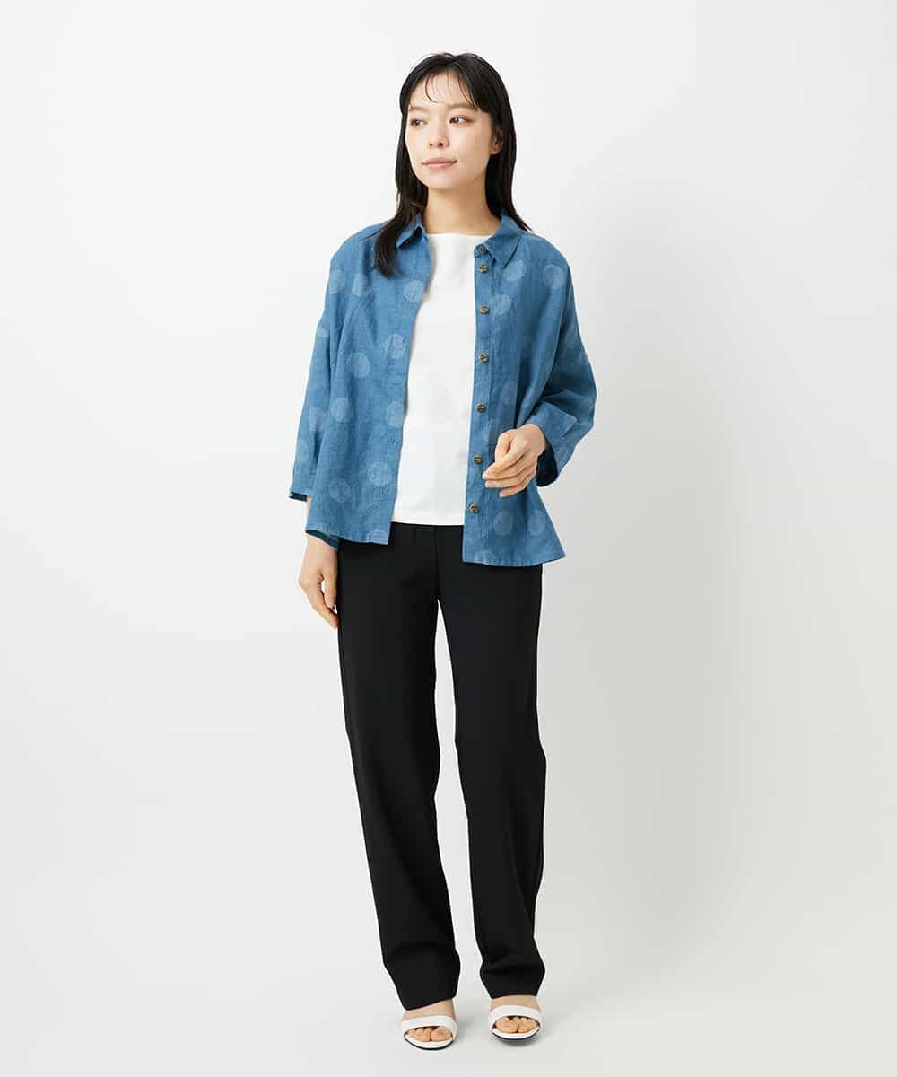 NHLAI85180 GIANNI LO GIUDICE(小さいサイズ)(メゾン ドゥ サンク) [新色追加]アウトファーストストレートパンツ ベージュ