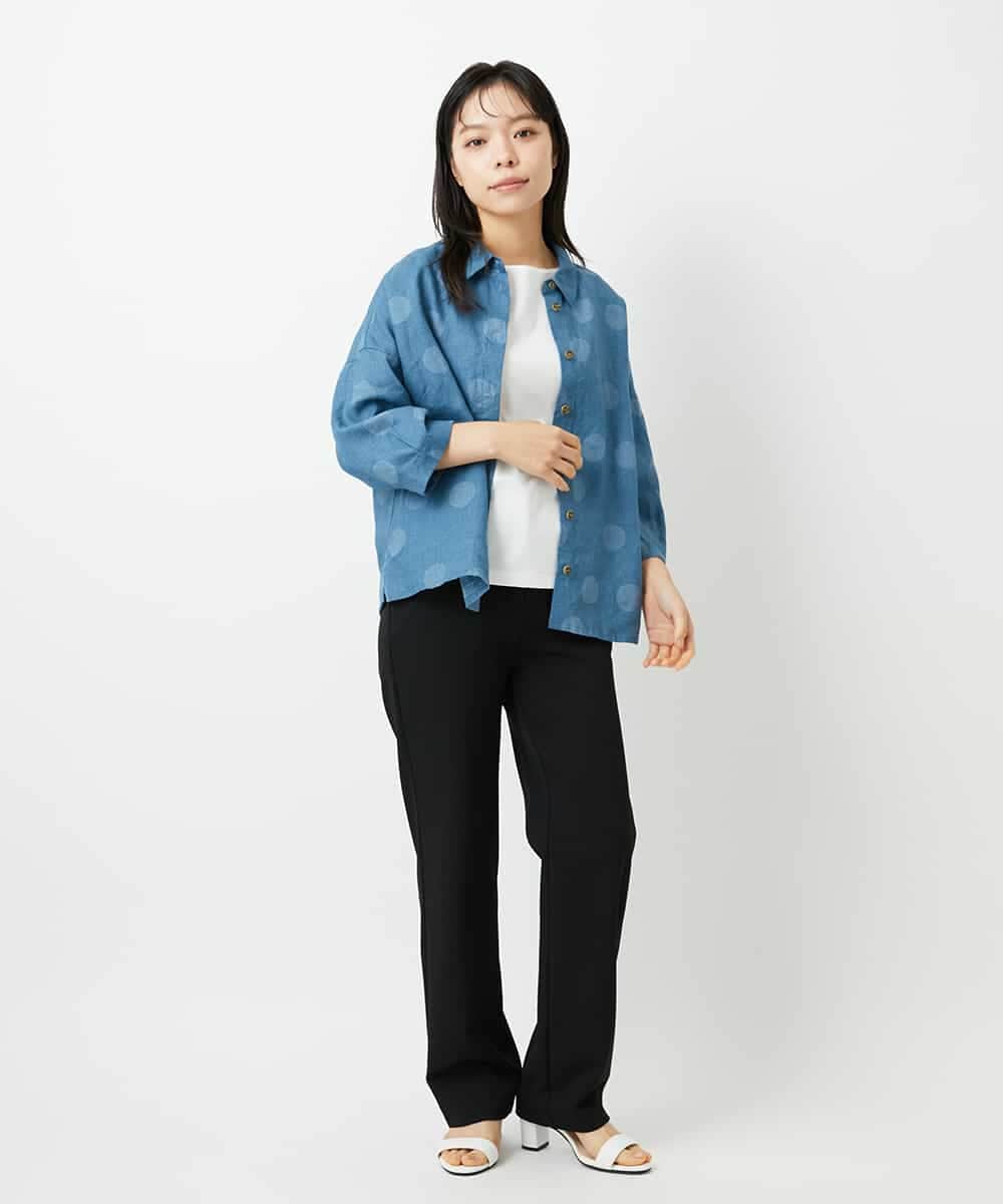 NHLAI85180 GIANNI LO GIUDICE(小さいサイズ)(メゾン ドゥ サンク) [新色追加]アウトファーストストレートパンツ ベージュ