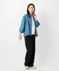 NHLAI85180 GIANNI LO GIUDICE(小さいサイズ)(メゾン ドゥ サンク) [新色追加]アウトファーストストレートパンツ ベージュ