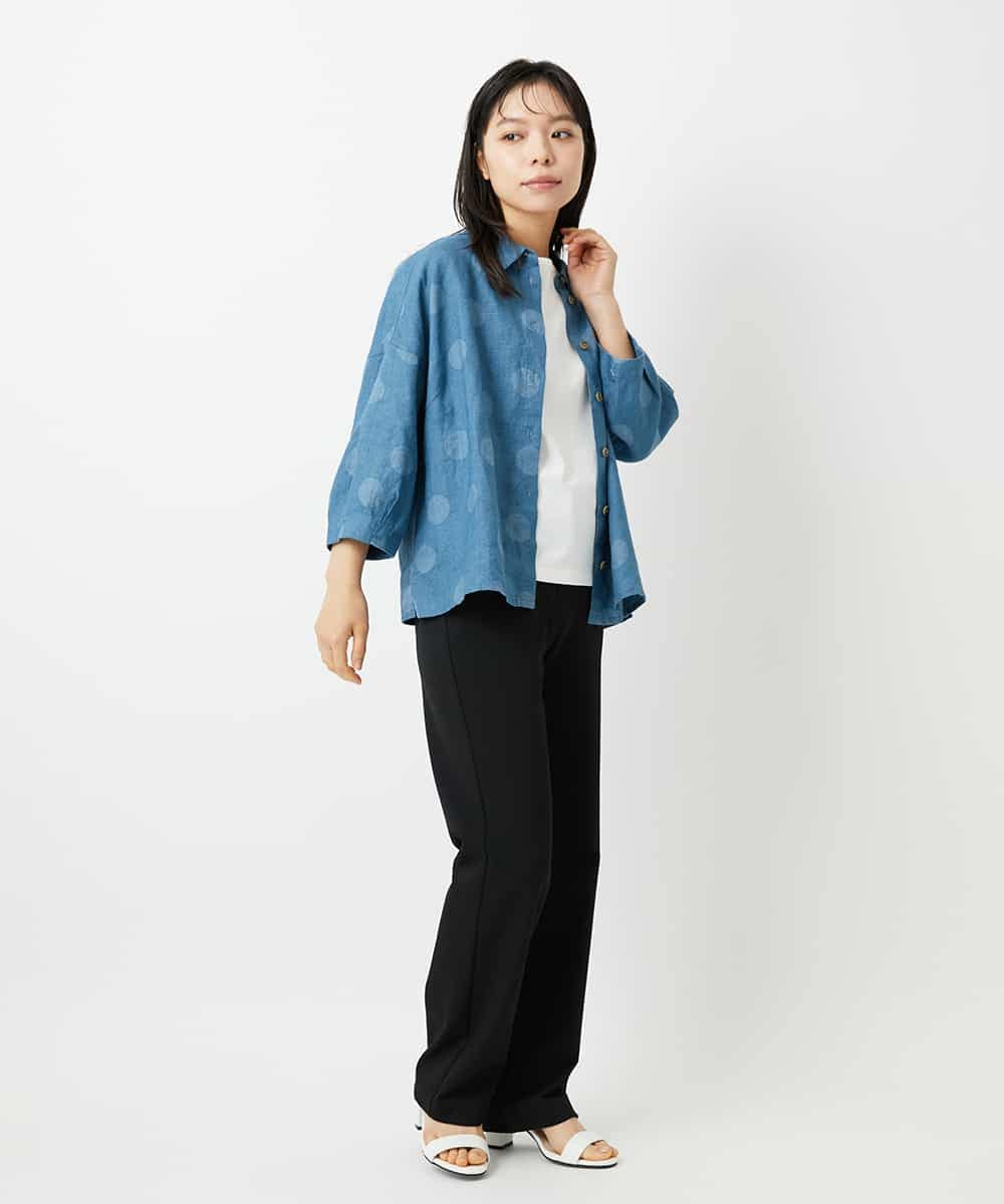 NHLAI85180 GIANNI LO GIUDICE(小さいサイズ)(メゾン ドゥ サンク) [新色追加]アウトファーストストレートパンツ ベージュ