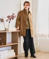 NHLAI89210 GIANNI LO GIUDICE(小さいサイズ)(メゾン ドゥ サンク) [セットアップ対応]チェック柄ワイドストレートパンツ グレー