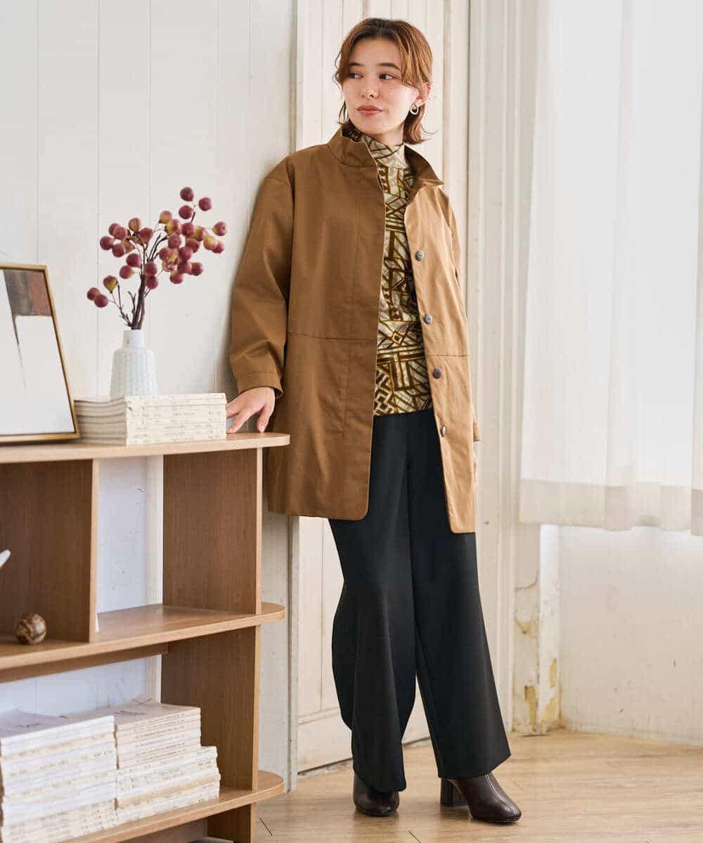 NHLAI89210 GIANNI LO GIUDICE(小さいサイズ)(メゾン ドゥ サンク) [セットアップ対応]チェック柄ワイドストレートパンツ グレー