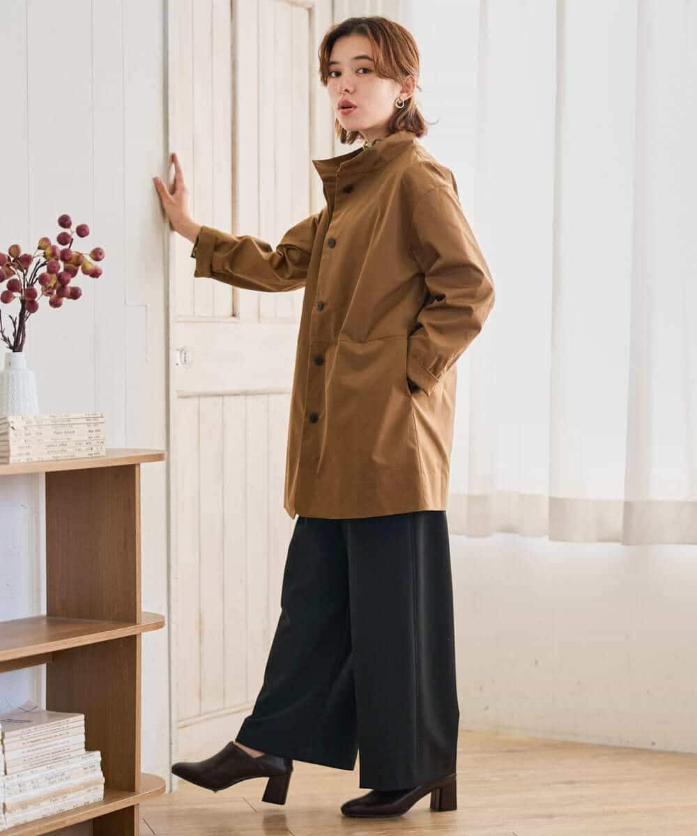 NHLAI89210 GIANNI LO GIUDICE(小さいサイズ)(メゾン ドゥ サンク) [セットアップ対応]チェック柄ワイドストレートパンツ グレー