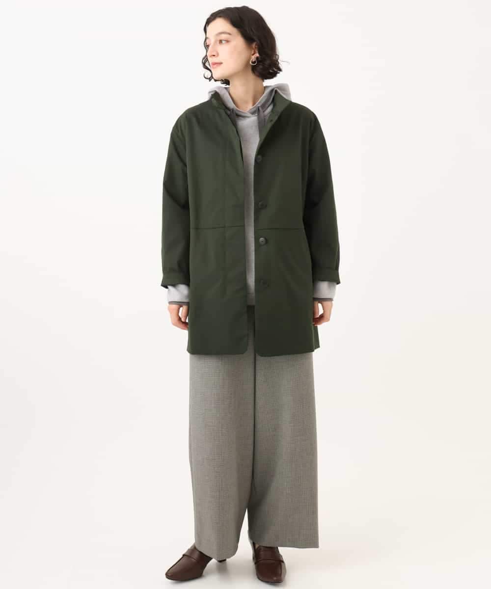 NHLAI89210 GIANNI LO GIUDICE(小さいサイズ)(メゾン ドゥ サンク) [セットアップ対応]チェック柄ワイドストレートパンツ グレー