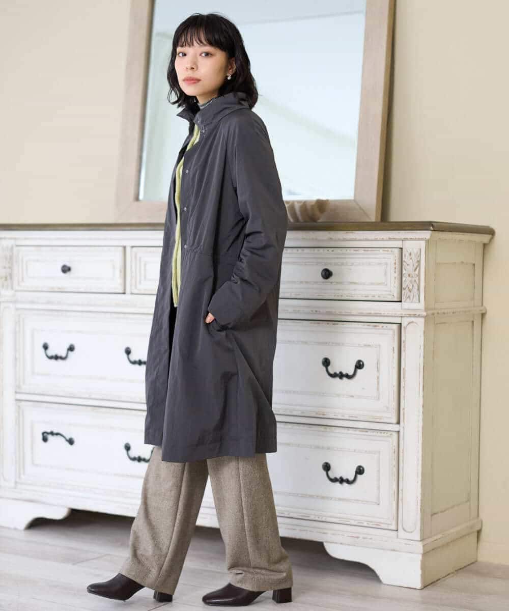 NHLAI91200 GIANNI LO GIUDICE(小さいサイズ)(メゾン ドゥ サンク) ヘリンボーンストレートパンツ ベージュ