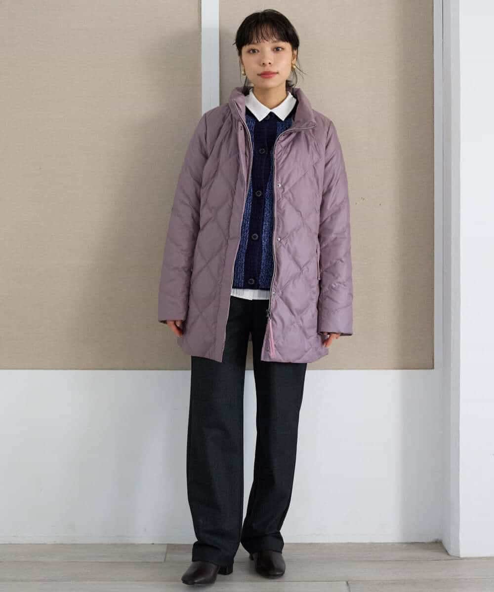 NHLAI91200 GIANNI LO GIUDICE(小さいサイズ)(メゾン ドゥ サンク) ヘリンボーンストレートパンツ ベージュ