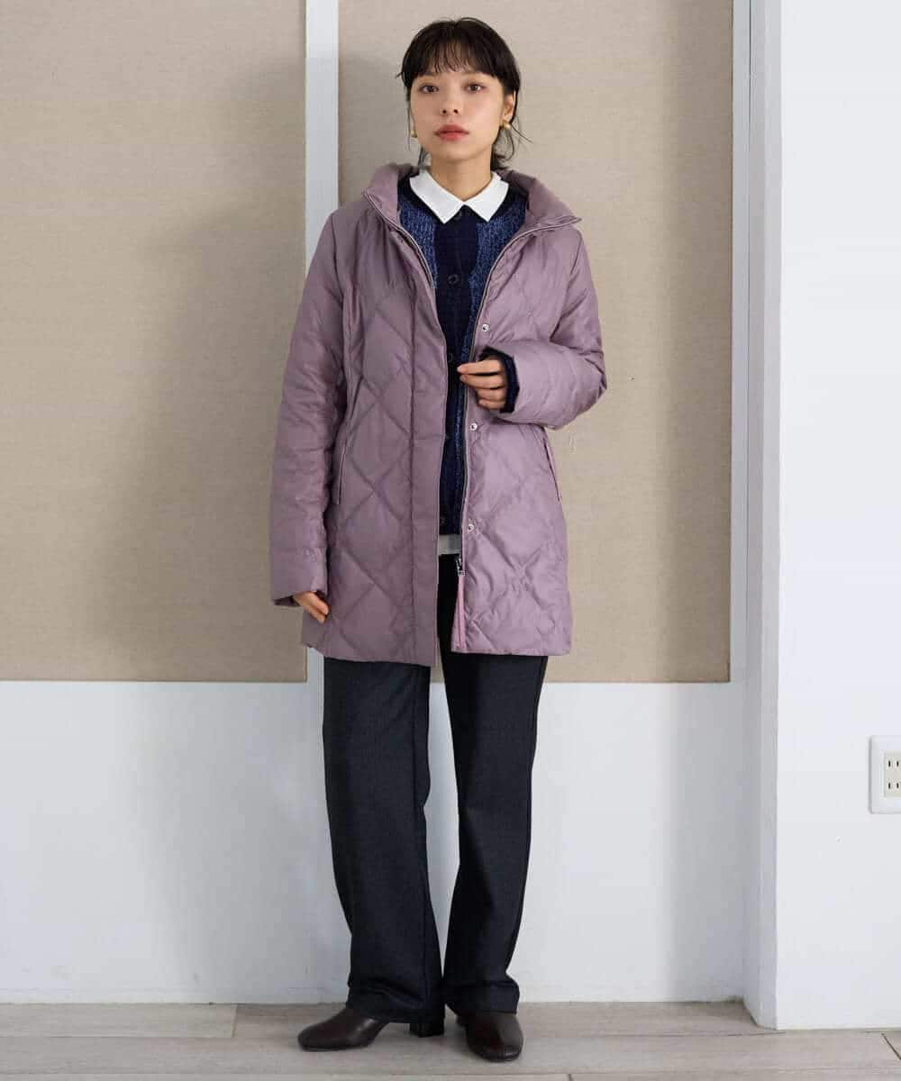NHLAI91200 GIANNI LO GIUDICE(小さいサイズ)(メゾン ドゥ サンク) ヘリンボーンストレートパンツ ベージュ