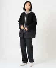 NHLAI91200 GIANNI LO GIUDICE(小さいサイズ)(メゾン ドゥ サンク) ヘリンボーンストレートパンツ ベージュ