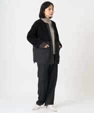 NHLAI91200 GIANNI LO GIUDICE(小さいサイズ)(メゾン ドゥ サンク) ヘリンボーンストレートパンツ ベージュ