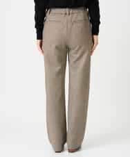 NHLAI91200 GIANNI LO GIUDICE(小さいサイズ)(メゾン ドゥ サンク) ヘリンボーンストレートパンツ ベージュ