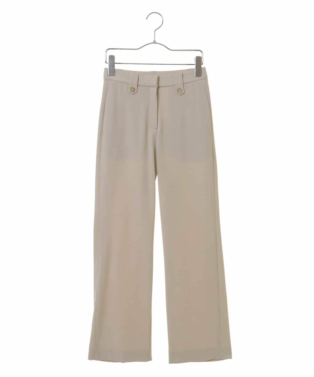 NHLAP05190 GIANNI LO GIUDICE(小さいサイズ)(メゾン ドゥ サンク) ストレッチギャバストレートパンツ ベージュ