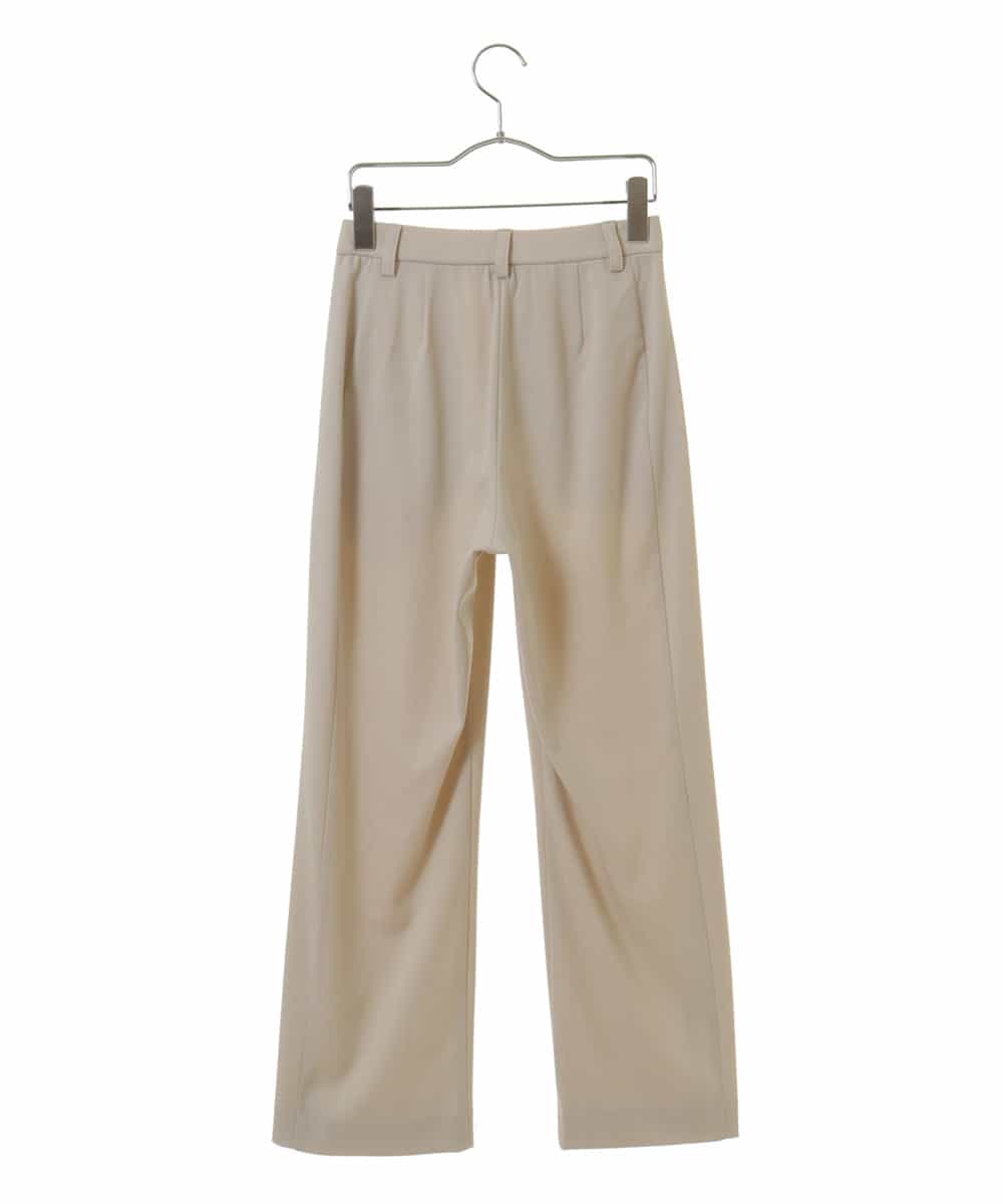 NHLAP05190 GIANNI LO GIUDICE(小さいサイズ)(メゾン ドゥ サンク) ストレッチギャバストレートパンツ ベージュ