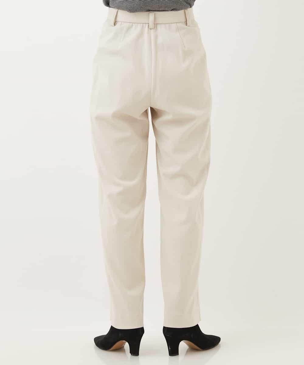 NHLAP05190 GIANNI LO GIUDICE(小さいサイズ)(メゾン ドゥ サンク) ストレッチギャバストレートパンツ ベージュ