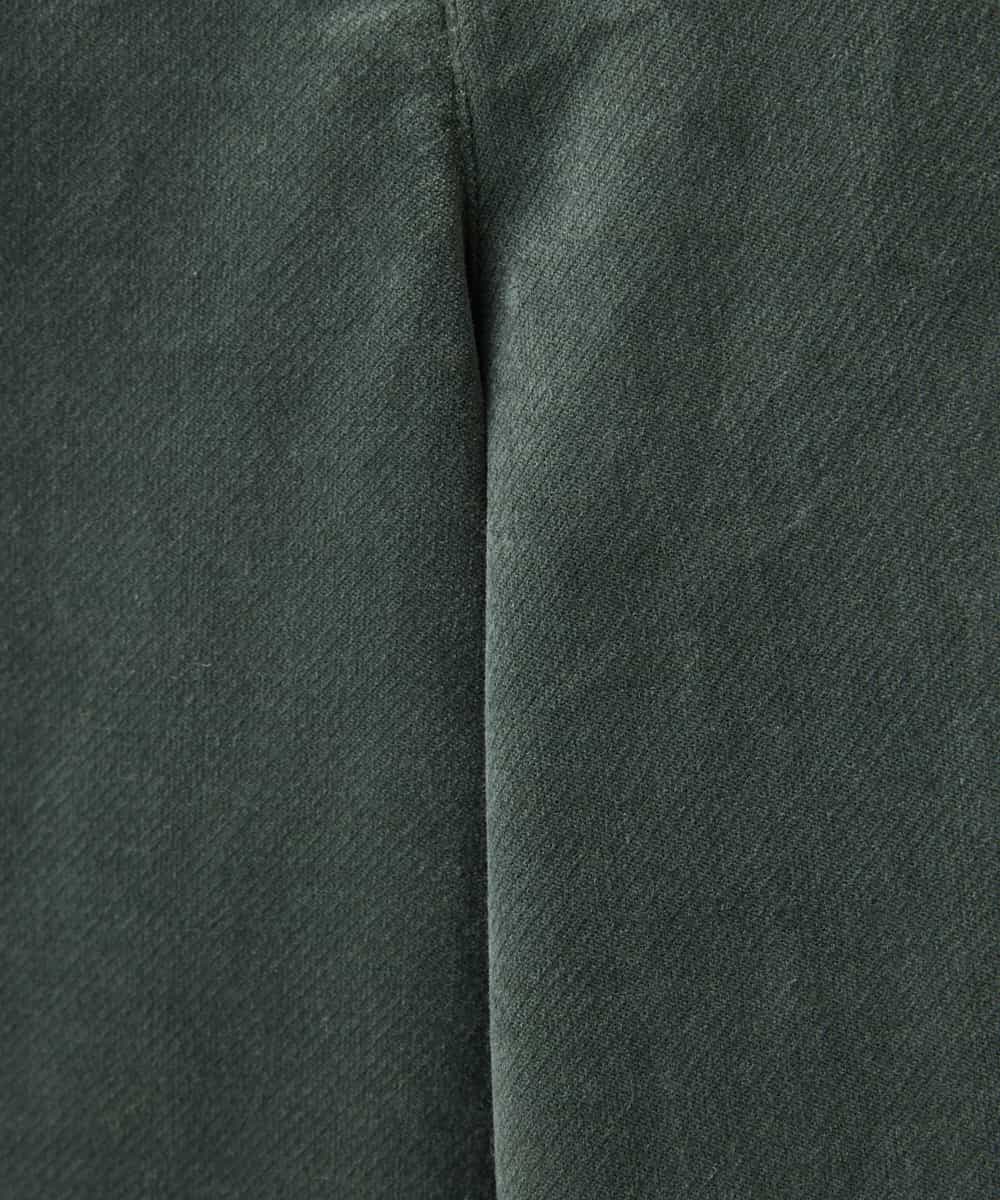 NHLAQ03250 GIANNI LO GIUDICE(小さいサイズ)(メゾン ドゥ サンク) 【洗える】別珍カジュアルパンツ グリーングレー