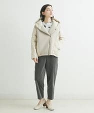 NHLAS36250 GIANNI LO GIUDICE(小さいサイズ)(メゾン ドゥ サンク) 別珍ストレッチテーパードパンツ ベージュ