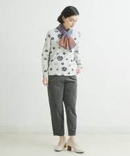NHLAS36250 GIANNI LO GIUDICE(小さいサイズ)(メゾン ドゥ サンク) 別珍ストレッチテーパードパンツ ベージュ