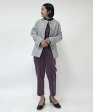 NHLAS36250 GIANNI LO GIUDICE(小さいサイズ)(メゾン ドゥ サンク) 別珍ストレッチテーパードパンツ ベージュ