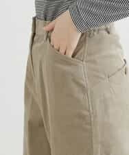 NHLAS36250 GIANNI LO GIUDICE(小さいサイズ)(メゾン ドゥ サンク) 別珍ストレッチテーパードパンツ ベージュ