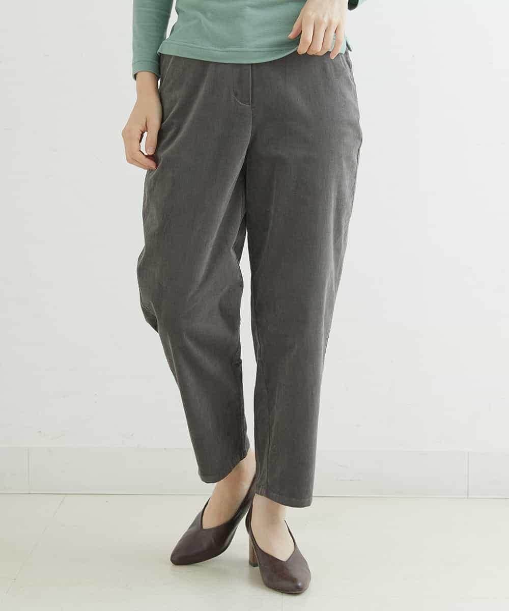 NHLAS36250 GIANNI LO GIUDICE(小さいサイズ)(メゾン ドゥ サンク) 別珍ストレッチテーパードパンツ ベージュ
