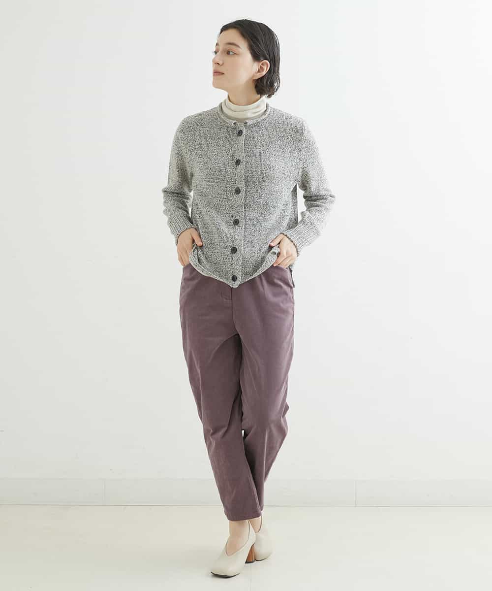 NHLAS36250 GIANNI LO GIUDICE(小さいサイズ)(メゾン ドゥ サンク) 別珍ストレッチテーパードパンツ ベージュ
