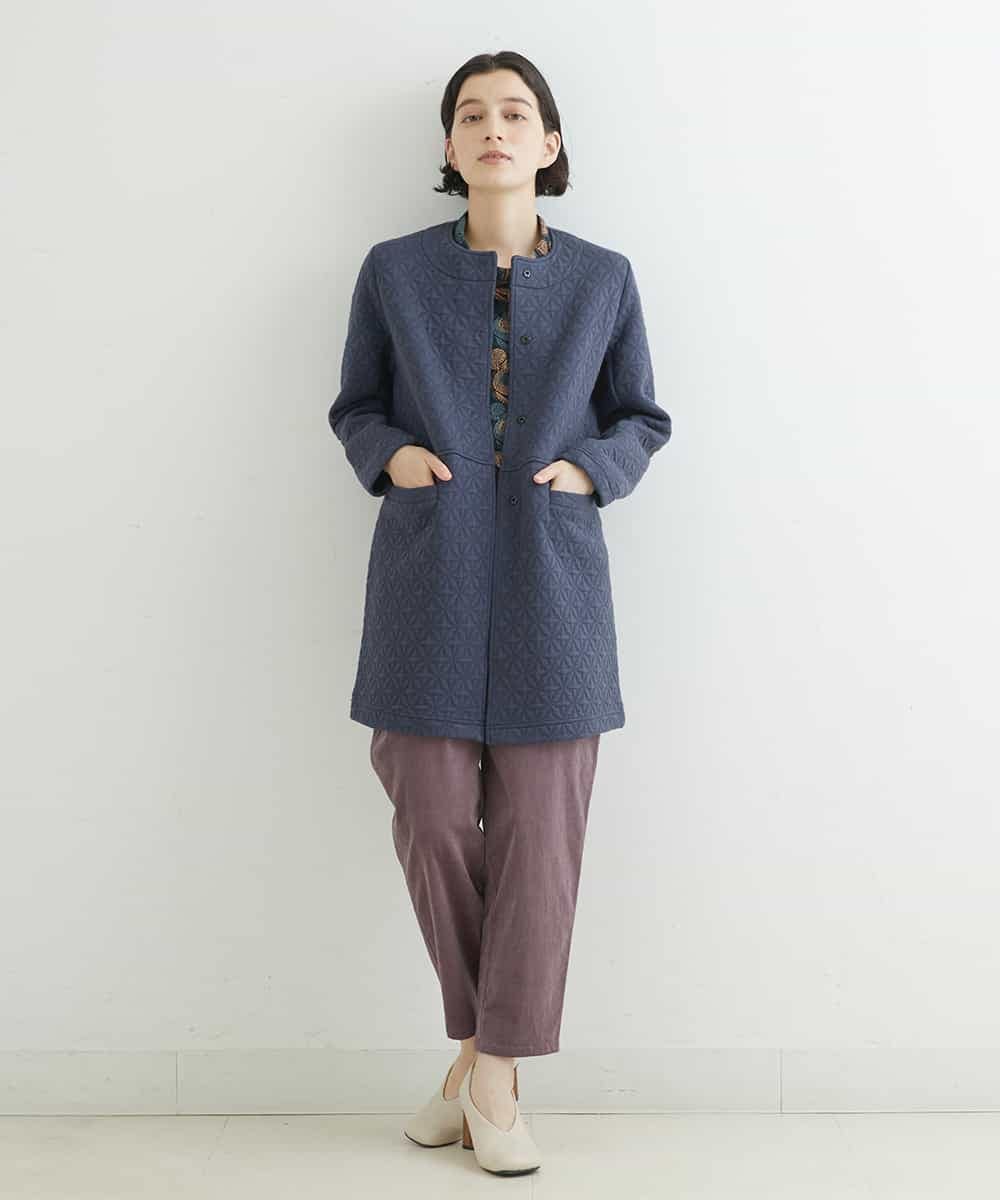 NHLAS36250 GIANNI LO GIUDICE(小さいサイズ)(メゾン ドゥ サンク) 別珍ストレッチテーパードパンツ ベージュ