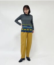 NHLAT20230 GIANNI LO GIUDICE(小さいサイズ)(メゾン ドゥ サンク) [日本製]サキソニーストレートパンツ ライトグレー