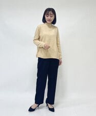 NHLAT20230 GIANNI LO GIUDICE(小さいサイズ)(メゾン ドゥ サンク) [日本製]サキソニーストレートパンツ ライトグレー