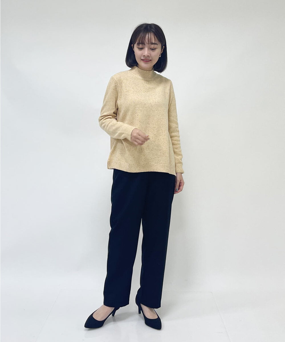 NHLAT20230 GIANNI LO GIUDICE(小さいサイズ)(メゾン ドゥ サンク) [日本製]サキソニーストレートパンツ ライトグレー