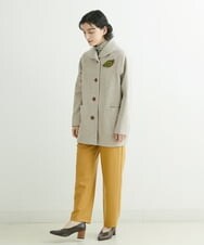NHLAT20230 GIANNI LO GIUDICE(小さいサイズ)(メゾン ドゥ サンク) [日本製]サキソニーストレートパンツ ライトグレー