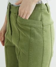 NHLAT21270 GIANNI LO GIUDICE(小さいサイズ)(メゾン ドゥ サンク) 裏起毛ストレッチスリムパンツ グリーン