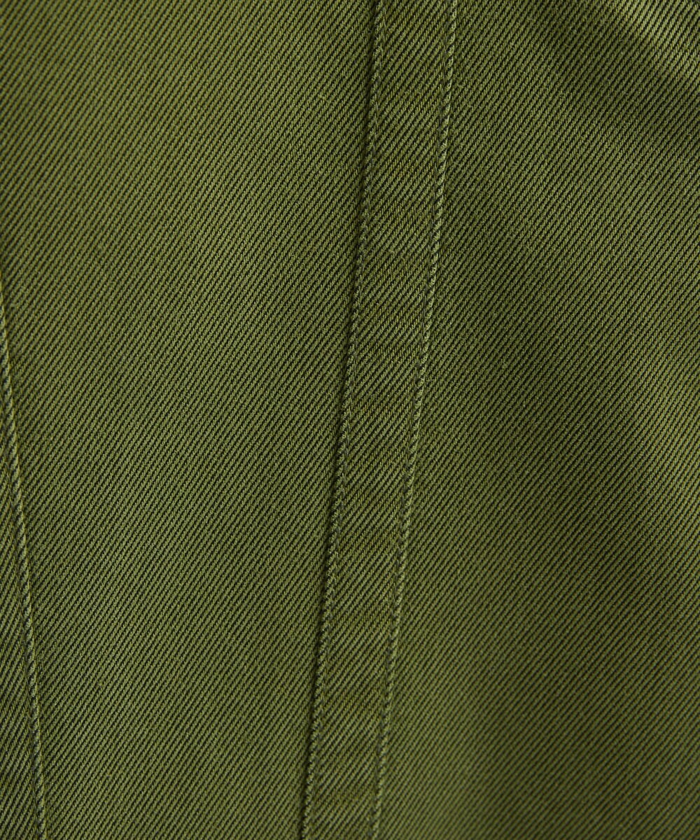 NHLAT21270 GIANNI LO GIUDICE(小さいサイズ)(メゾン ドゥ サンク) 裏起毛ストレッチスリムパンツ グリーン
