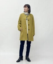 NHLAT21270 GIANNI LO GIUDICE(小さいサイズ)(メゾン ドゥ サンク) 裏起毛ストレッチスリムパンツ グリーン