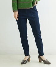 NHLAT21270 GIANNI LO GIUDICE(小さいサイズ)(メゾン ドゥ サンク) 裏起毛ストレッチスリムパンツ グリーン