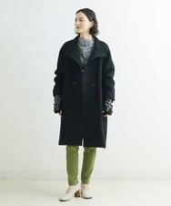 NHLAT21270 GIANNI LO GIUDICE(小さいサイズ)(メゾン ドゥ サンク) 裏起毛ストレッチスリムパンツ グリーン