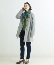 NHLAT21270 GIANNI LO GIUDICE(小さいサイズ)(メゾン ドゥ サンク) 裏起毛ストレッチスリムパンツ グリーン