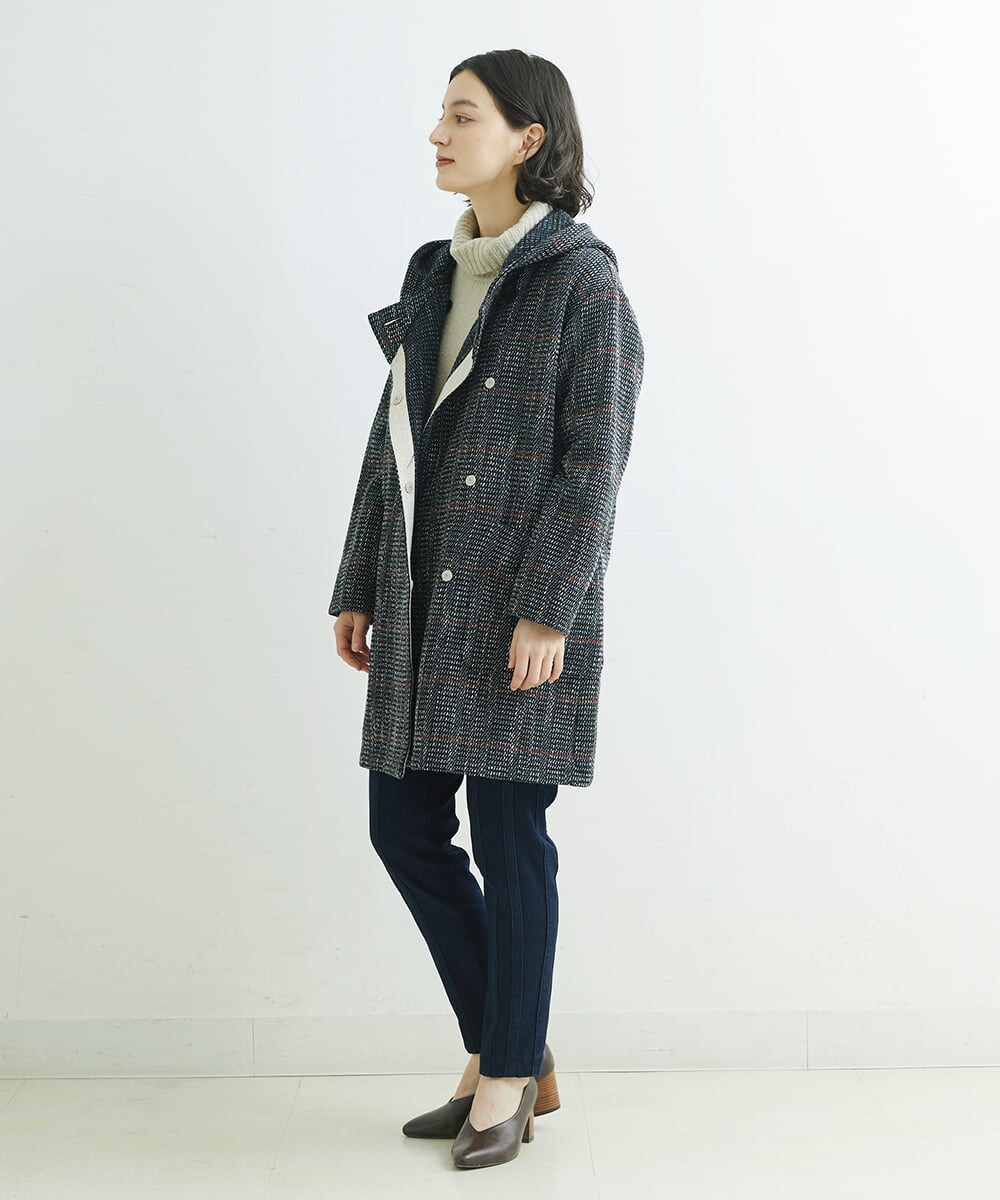 NHLAT21270 GIANNI LO GIUDICE(小さいサイズ)(メゾン ドゥ サンク) 裏起毛ストレッチスリムパンツ グリーン