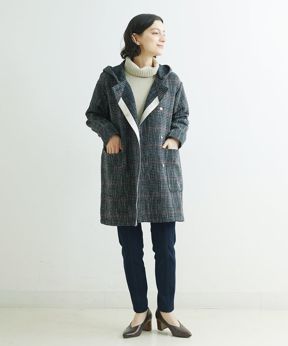 NHLAT21270 GIANNI LO GIUDICE(小さいサイズ)(メゾン ドゥ サンク) 裏起毛ストレッチスリムパンツ グリーン