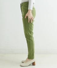 NHLAT21270 GIANNI LO GIUDICE(小さいサイズ)(メゾン ドゥ サンク) 裏起毛ストレッチスリムパンツ グリーン