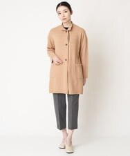 NHLAW07210 GIANNI LO GIUDICE(小さいサイズ)(メゾン ドゥ サンク) [洗える/日本製]ミニチェッカー裏起毛イージーパンツ ネイビー