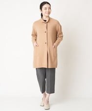 NHLAW07210 GIANNI LO GIUDICE(小さいサイズ)(メゾン ドゥ サンク) [洗える/日本製]ミニチェッカー裏起毛イージーパンツ ネイビー
