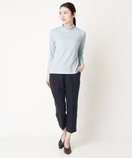 NHLAW07210 GIANNI LO GIUDICE(小さいサイズ)(メゾン ドゥ サンク) [洗える/日本製]ミニチェッカー裏起毛イージーパンツ ネイビー