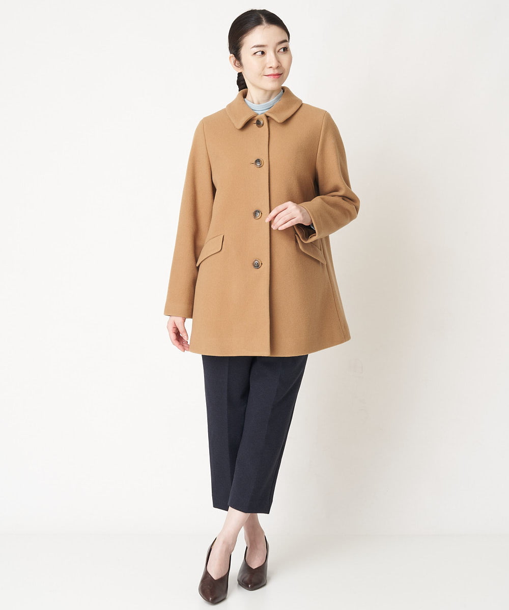 NHLAW07210 GIANNI LO GIUDICE(小さいサイズ)(メゾン ドゥ サンク) [洗える/日本製]ミニチェッカー裏起毛イージーパンツ ネイビー