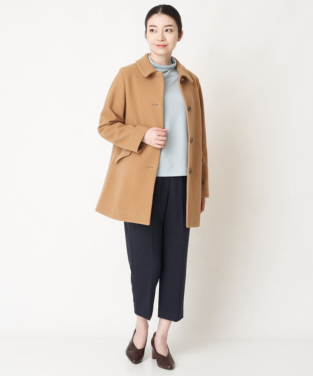 NHLAW07210 GIANNI LO GIUDICE(小さいサイズ)(メゾン ドゥ サンク) [洗える/日本製]ミニチェッカー裏起毛イージーパンツ ネイビー