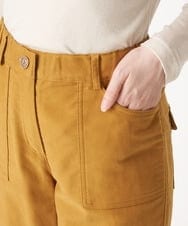 NHLAW15230 GIANNI LO GIUDICE(小さいサイズ)(メゾン ドゥ サンク) [洗える]スエードライクベイカーパンツ マスタード