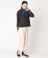 NHLAW15230 GIANNI LO GIUDICE(小さいサイズ)(メゾン ドゥ サンク) [洗える]スエードライクベイカーパンツ マスタード
