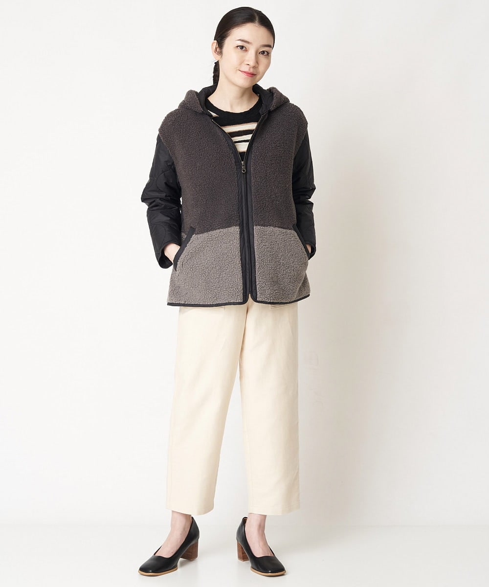 NHLAW15230 GIANNI LO GIUDICE(小さいサイズ)(メゾン ドゥ サンク) [洗える]スエードライクベイカーパンツ マスタード