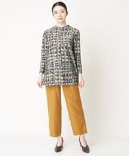 NHLAW15230 GIANNI LO GIUDICE(小さいサイズ)(メゾン ドゥ サンク) [洗える]スエードライクベイカーパンツ マスタード